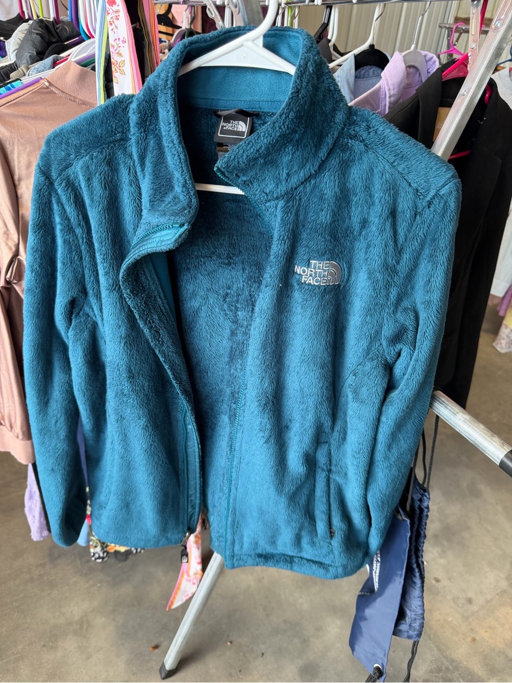 The North Face Teal Plush Fleece Jacket